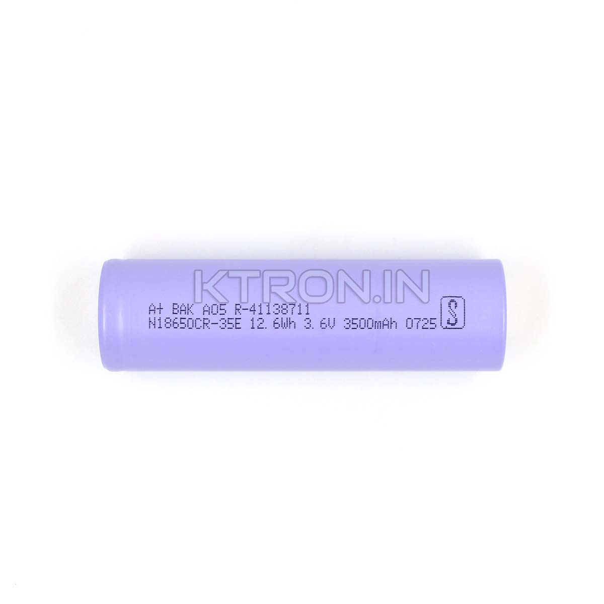 18650 3500mah Lithium Ion Battery – BAK – 3C Discharge Rate – NMC